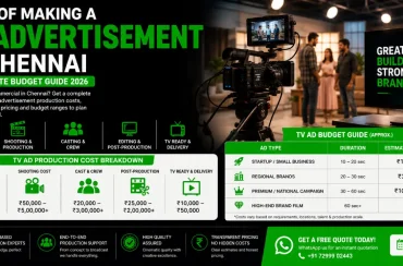 Cost of Making a TV Advertisement in Chennai: A Complete Budget Guide (2026)